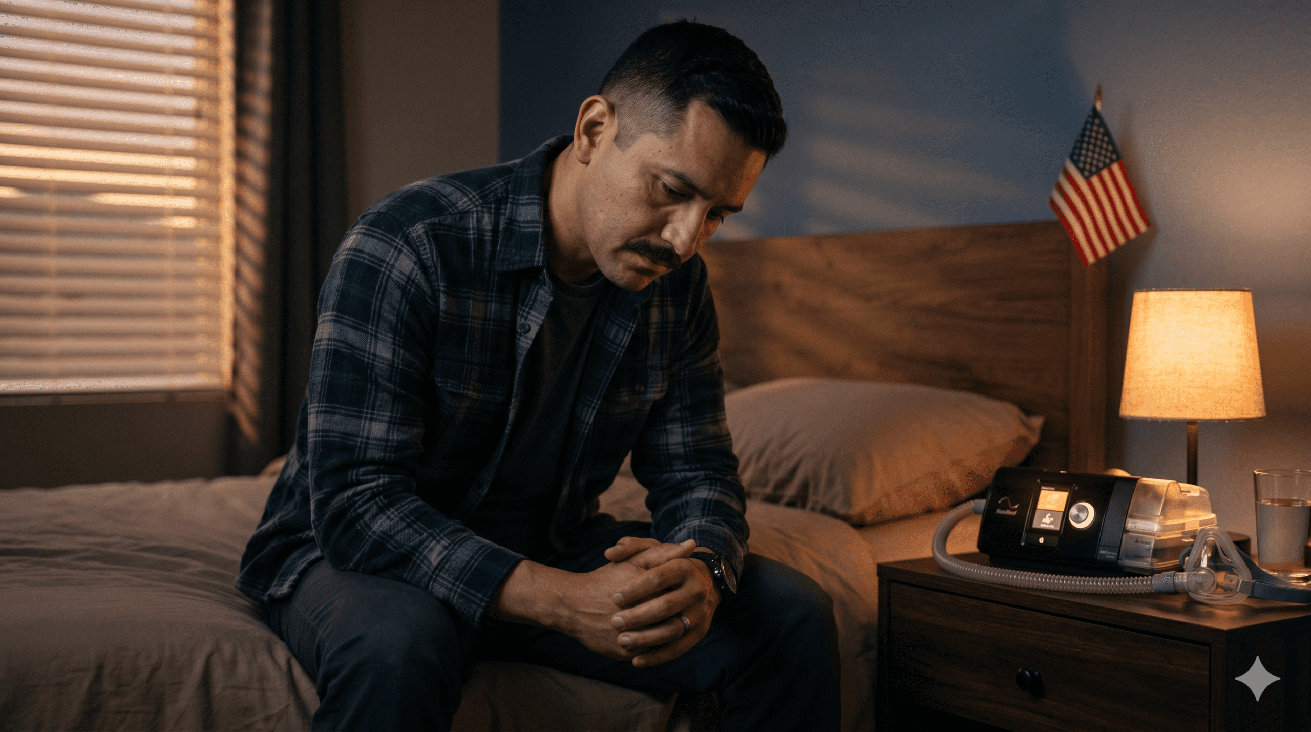 Sleep apnea secondary to PTSD