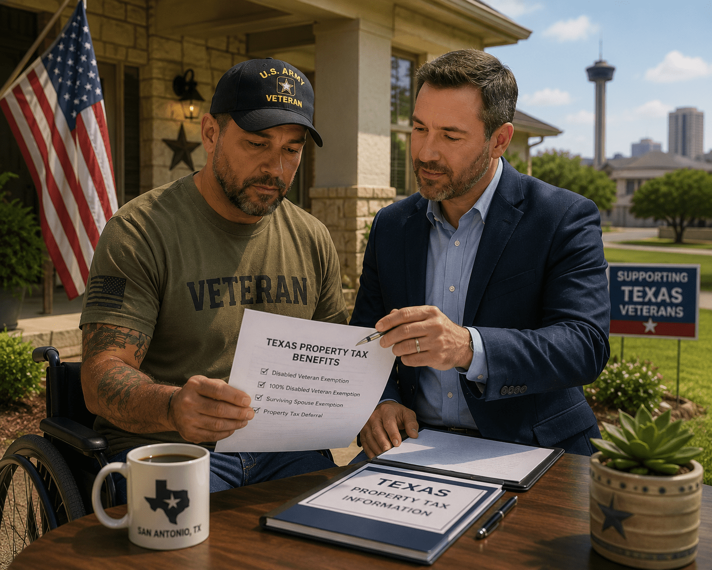 bexar county property tax exemption disabled veteran 2026