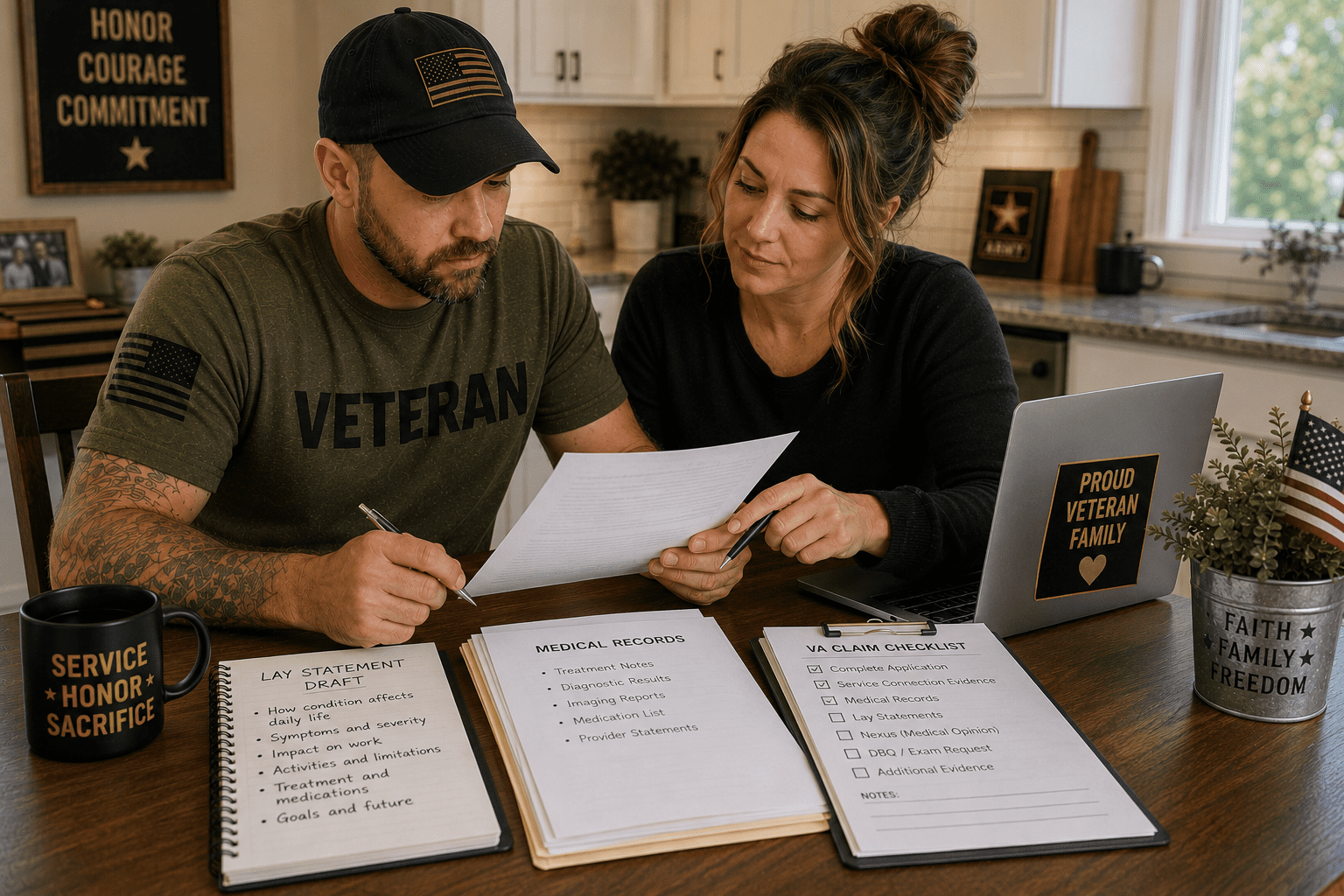 how to help spouse with va claim