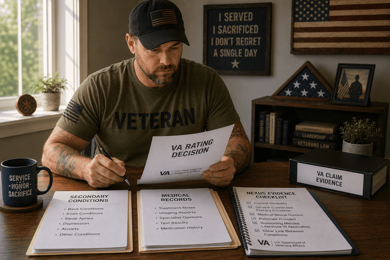 va secondary conditions list